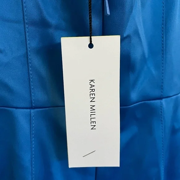 KAREN MILLEN | Satin Sheath Dress | Size 6 - Picture 5 of 9